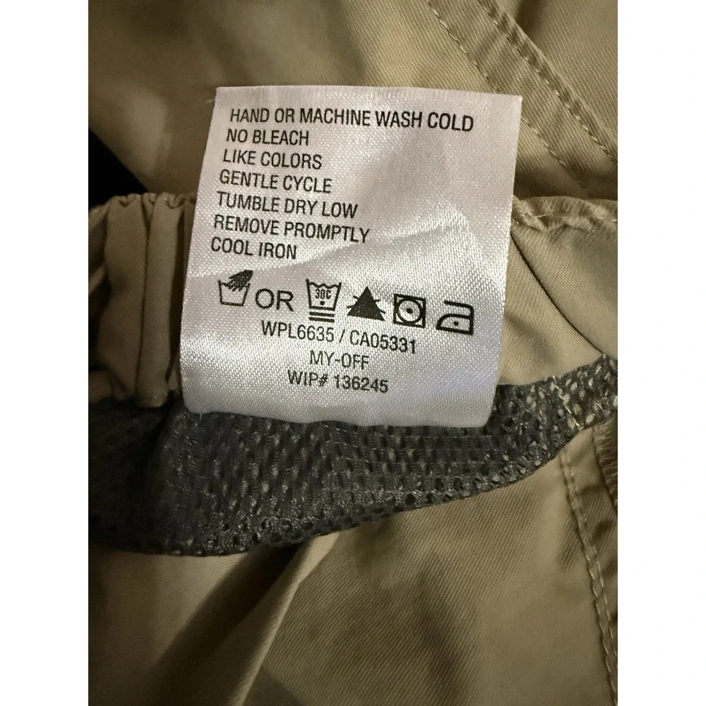 Woolrich Convertible Cargo Pants Tan Hiking Safari 36x32 S1554‎ EUC Adjust Waist